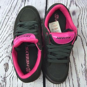 Women's HEELYS Charcoal Gray/Hot Pink Shoes